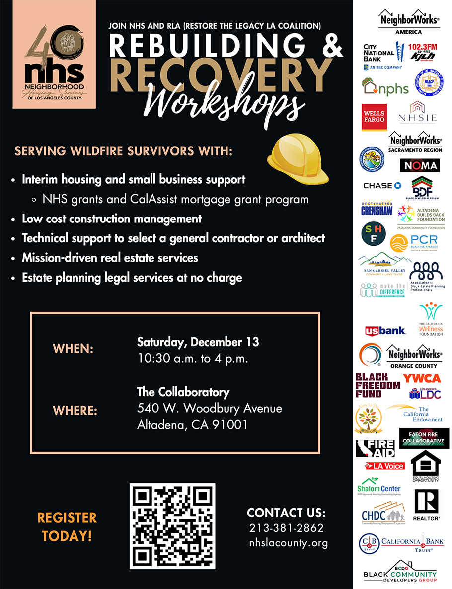 Rebuilding and Recovery Workshop