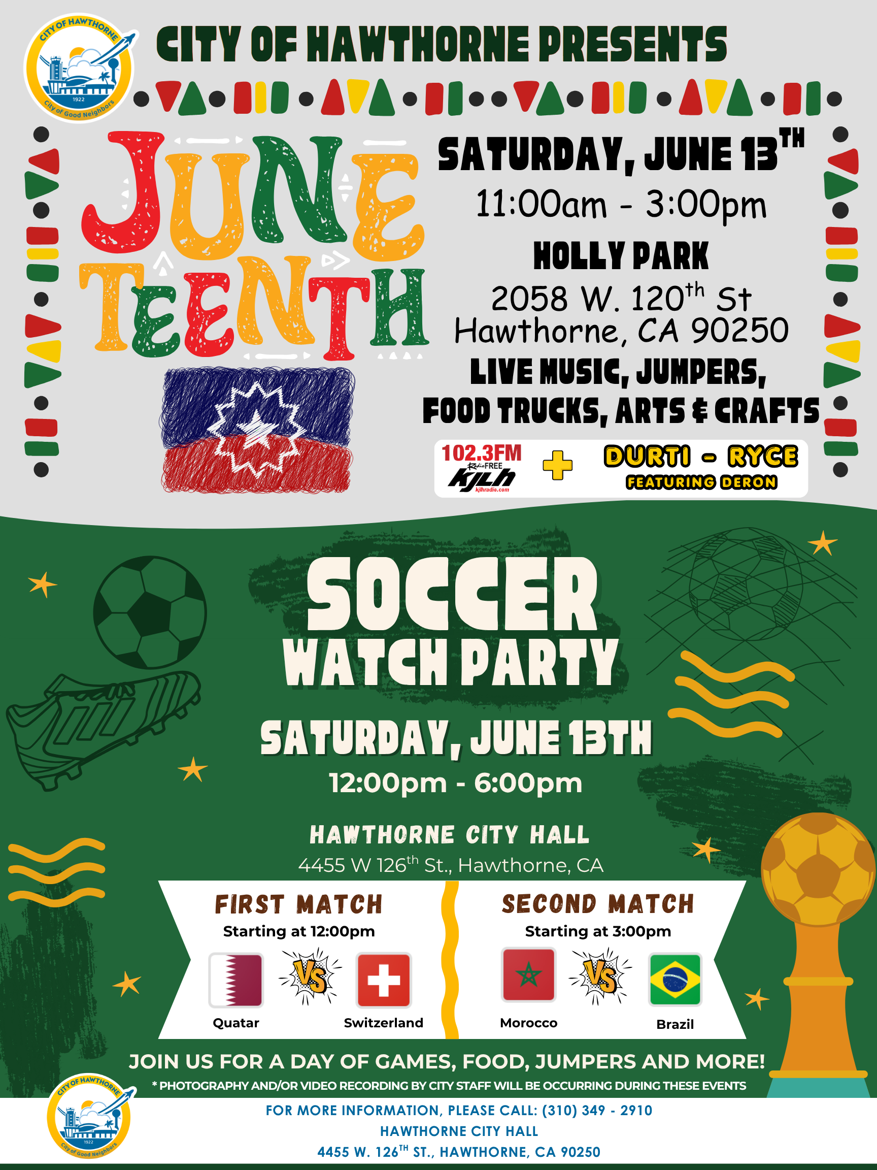 Juneteenth Watch Party Flyer