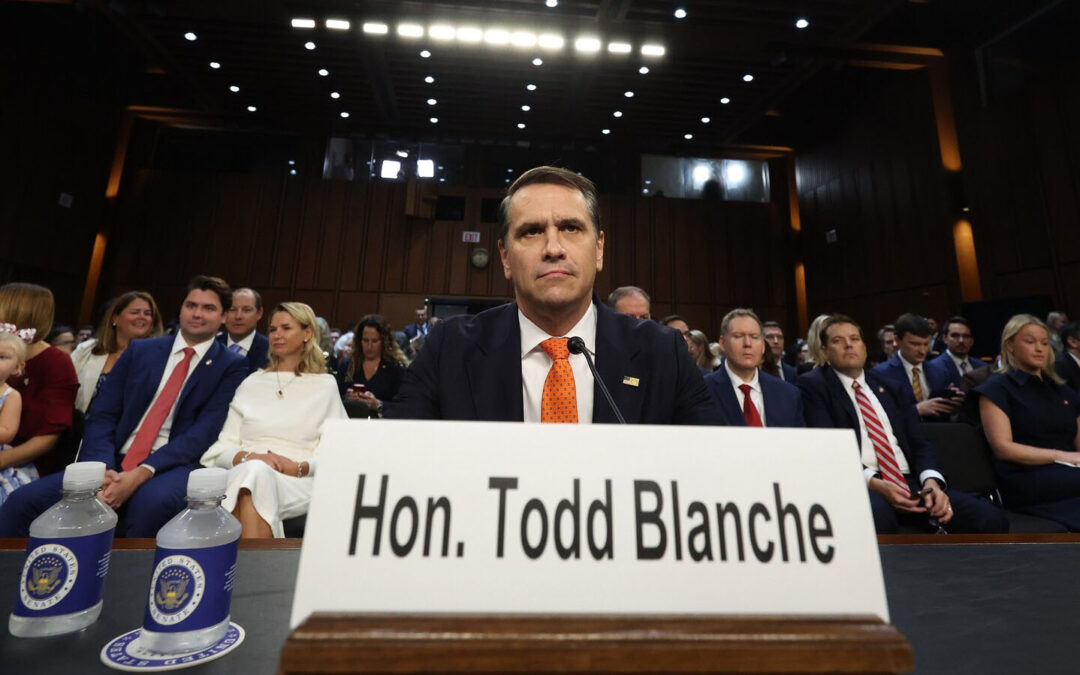 Blanche faces grilling on DOJ controversies as he seeks confirmation as AG