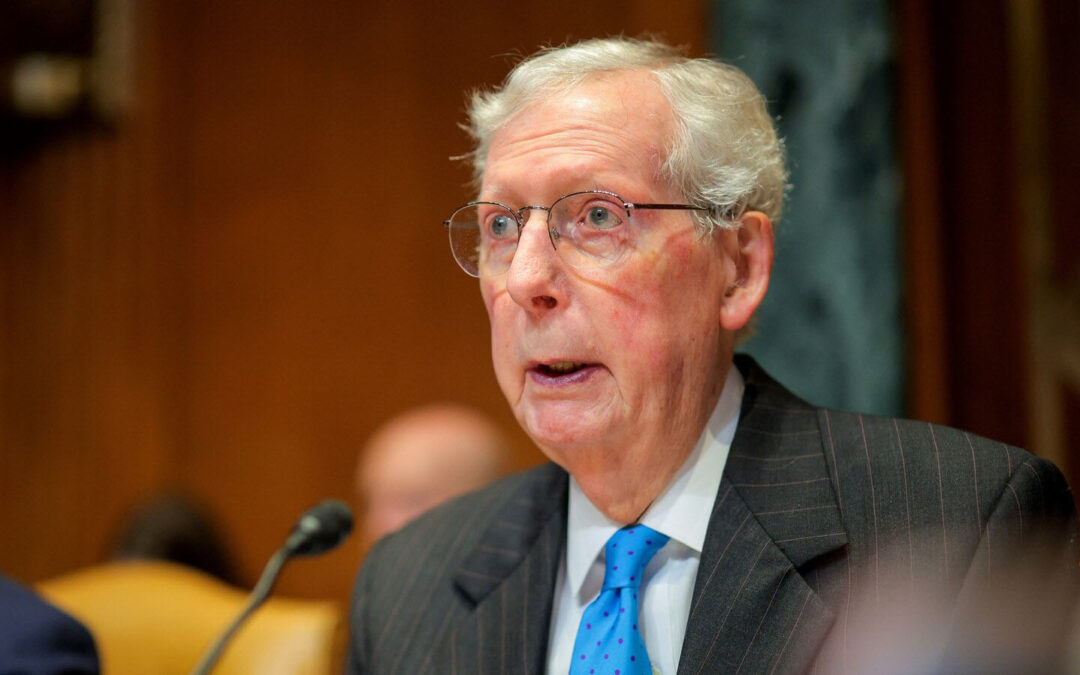 Sen. Mitch McConnell announces he has been discharged from rehab facility