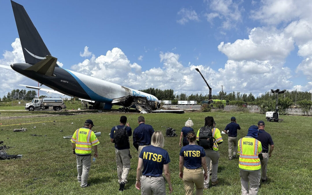 ‘Utter devastation’: NTSB investigation underway after Amazon cargo plane crash leaves 5 dead, 5 injured